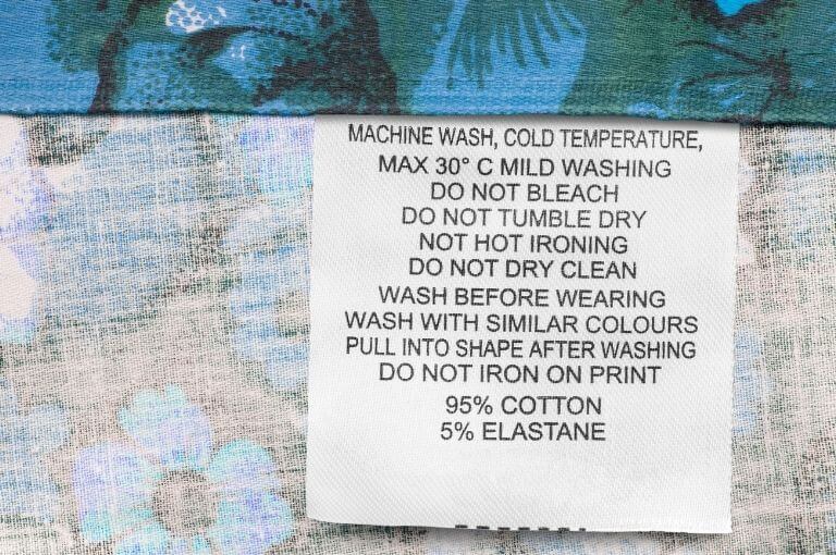 Check and Read the Care label before start washing process