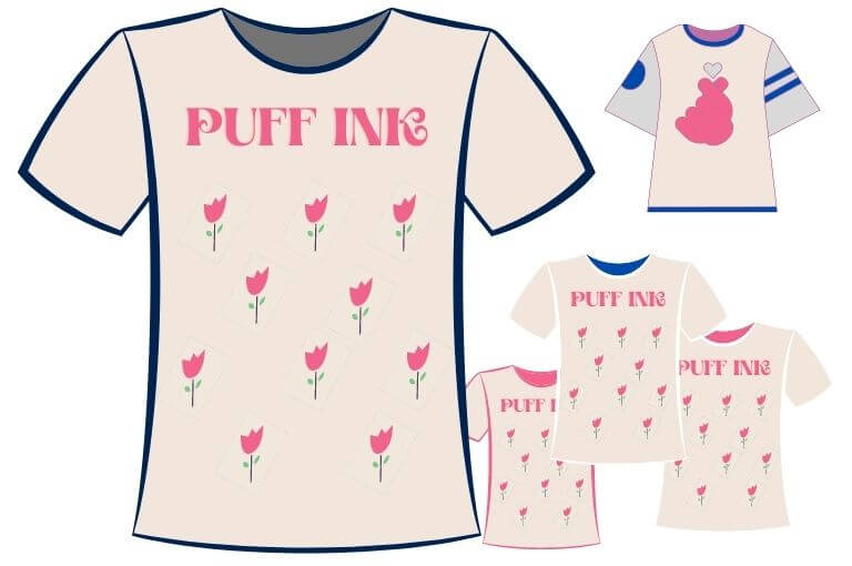 T shirt Printing with Puff Ink