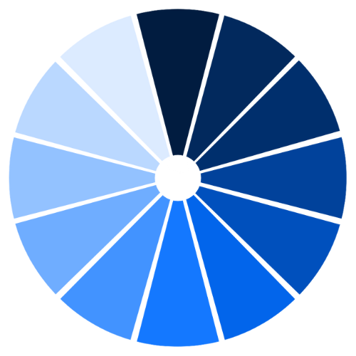 Color Wheel OF Blue